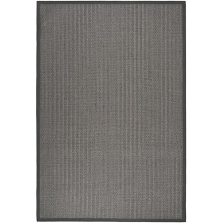 Safavieh Natural Fiber 4 ft. x 6 ft. Power Loomed Small Rectangle Rug - Grey Brown-Grey NF444A-4